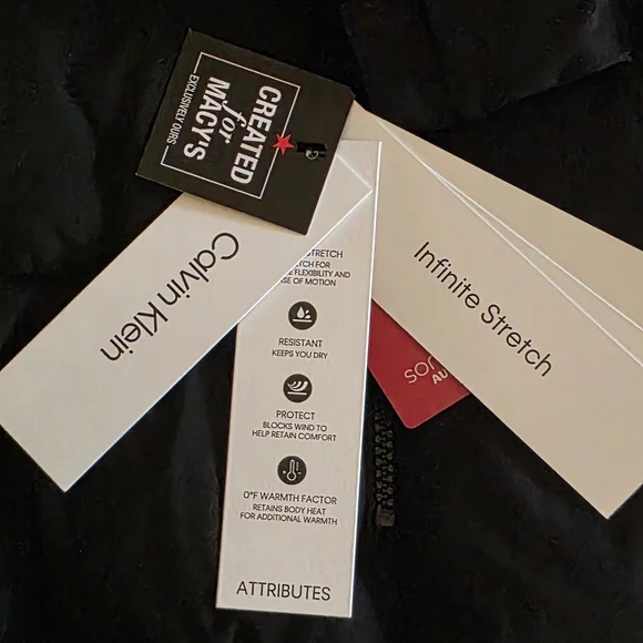 NWT Calvin Klein Women's Black Hooded Puffer Coat - Picture 10 of 10